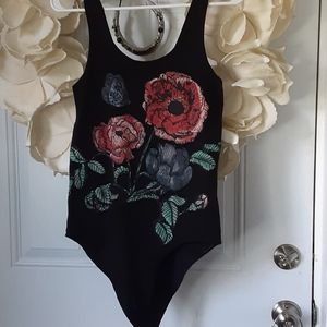 Flower bodysuit